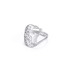 Cute Kitten Star Knot Ring in Stainless Steel Jewelry