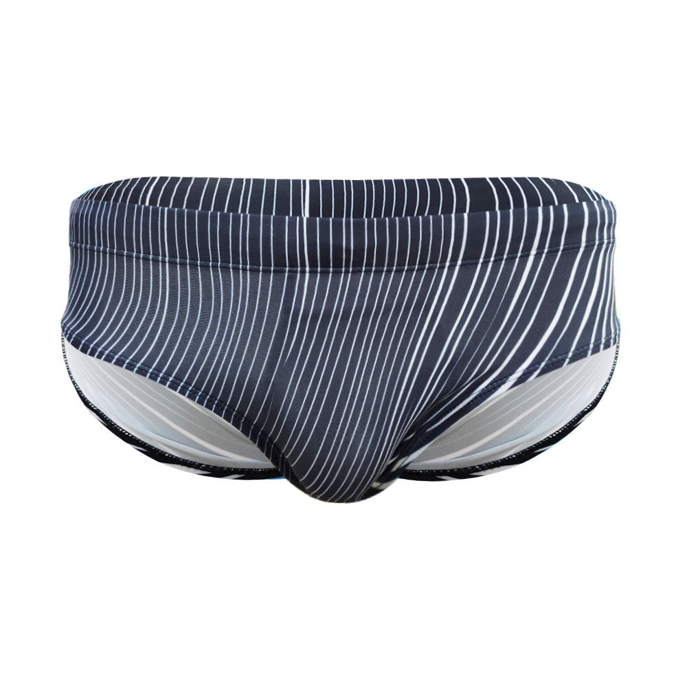 Men's Gray Square Swim Briefs