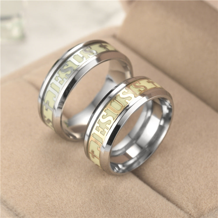 Glow in the Dark Christian Jesus Ring | Christian Jewelry