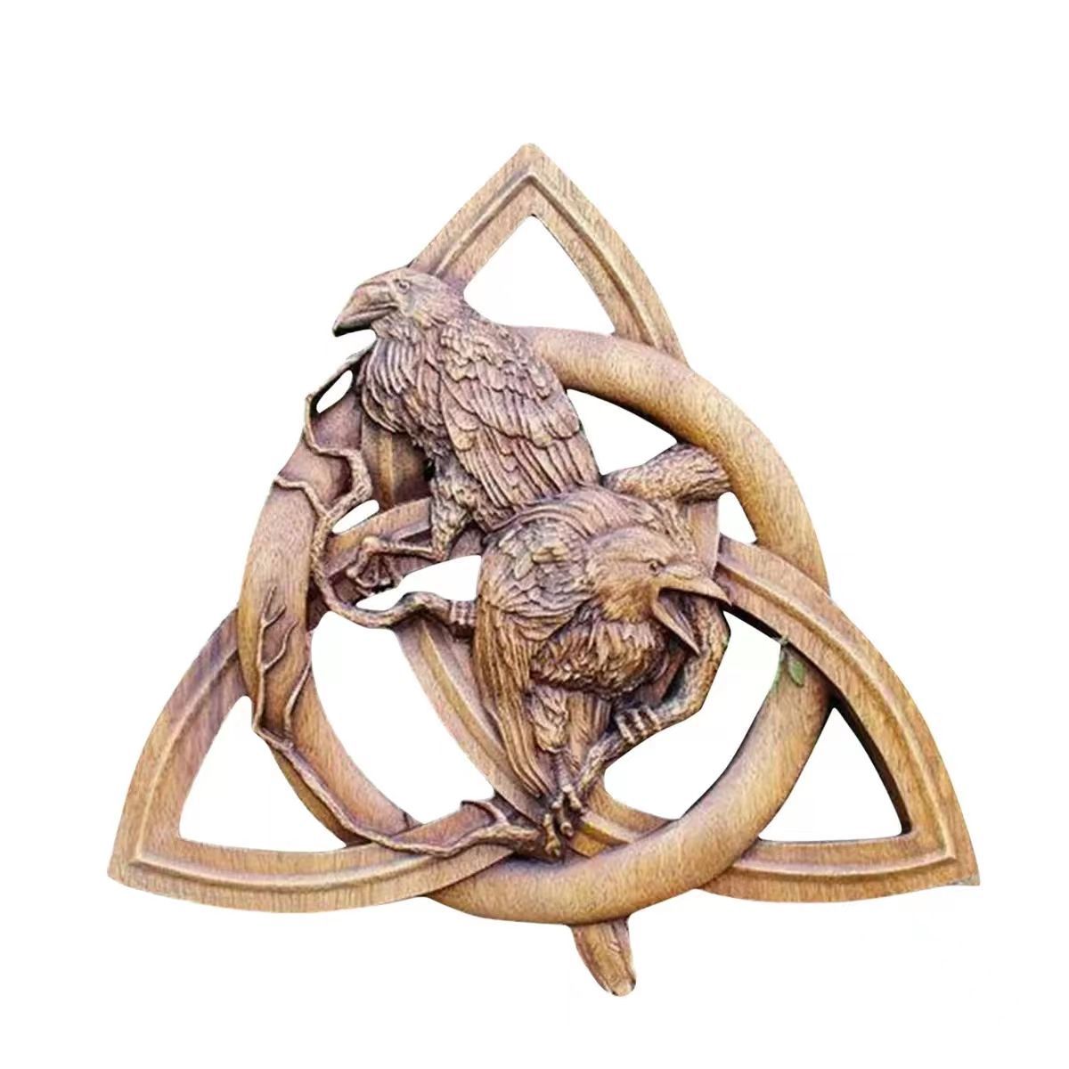 Pagan Gods Carving Rune Resin Wall Hanging Decor | Home Decor