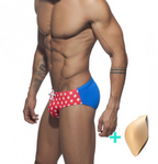 Men's Star Color-Block Swim Briefs