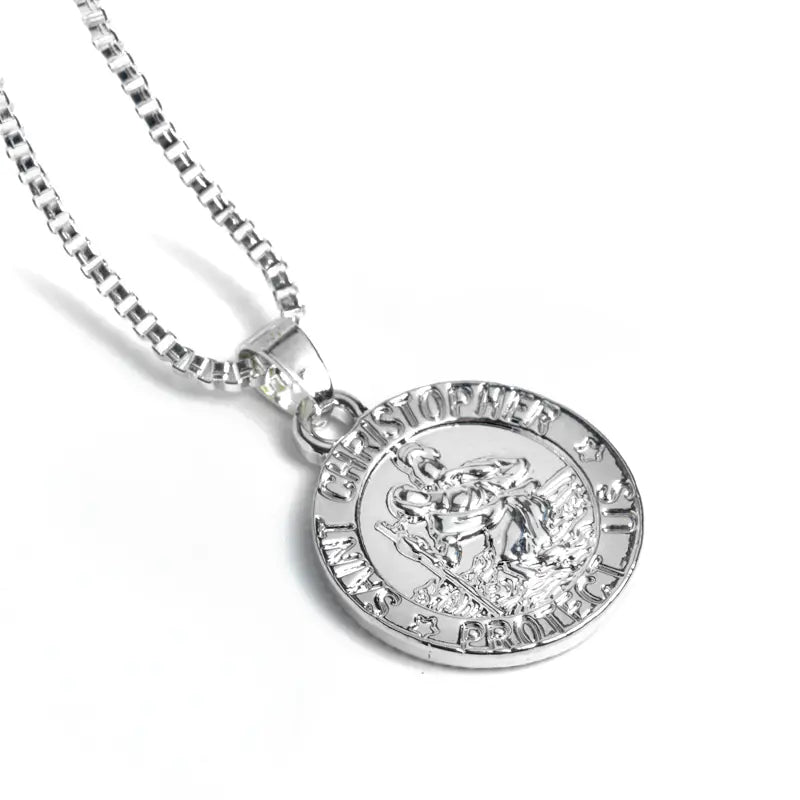 Fashion Round Letter Pendant Necklace for Christian Travelers | Christian Jewelry