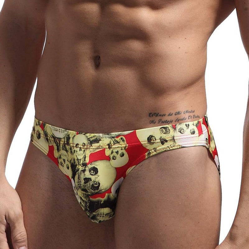Men's Low-Waist Drawstring Swim Briefs