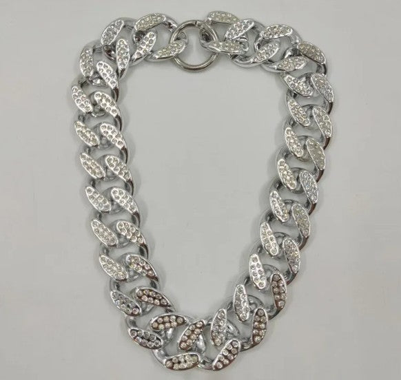 Rhinestone Dog Necklace