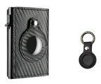 Leather Case Card Holder Aluminum Alloy Crazy Horse