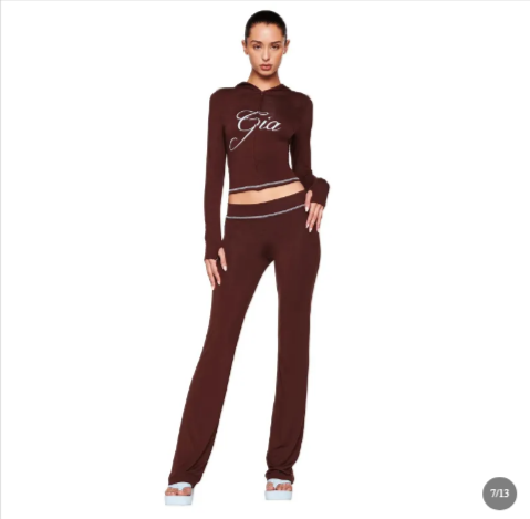 Women's Tube Top & High-Waist Pants Set