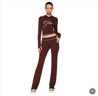 Women's Tube Top & High-Waist Pants Set