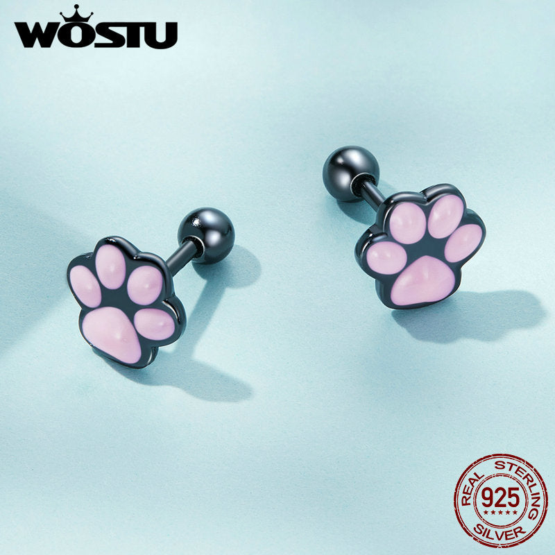 WOSTU Cat Ear Hoop Earrings
