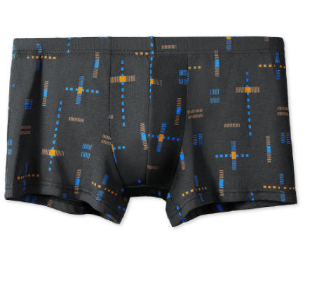 Men's Textured Print Swim Trunks