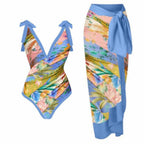 Siamese Conservative Hot Spring Bathing Suit for Women