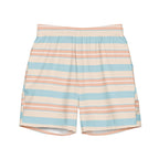 Men's Pastel Striped Swim Trunks
