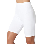 Women's Black Cotton Biker Shorts