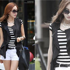 Striped Fitted Tank Top
