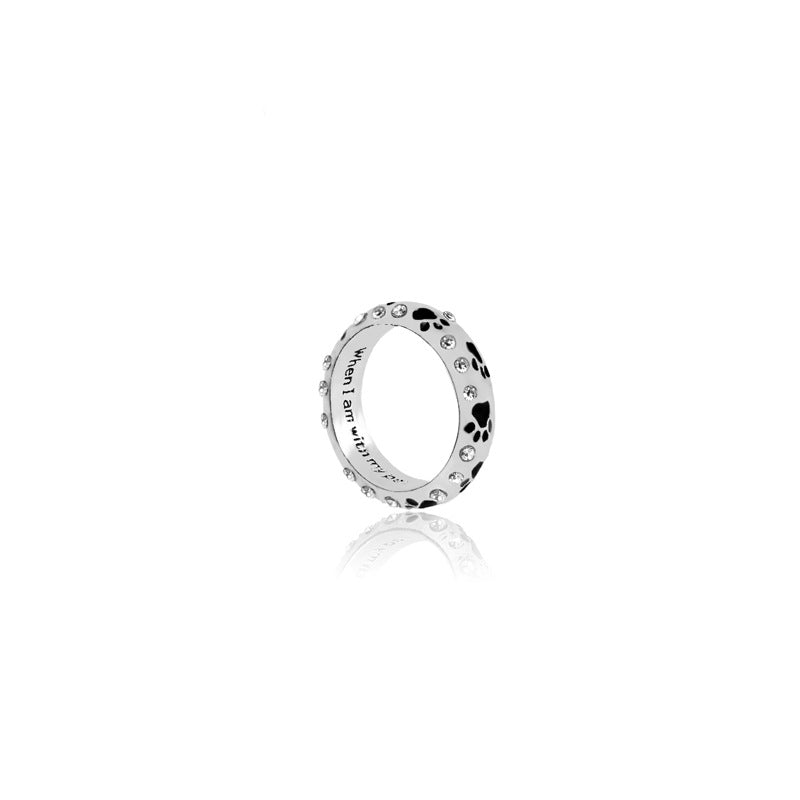 New Letter Ring, Necklace, Pet Dog Paw