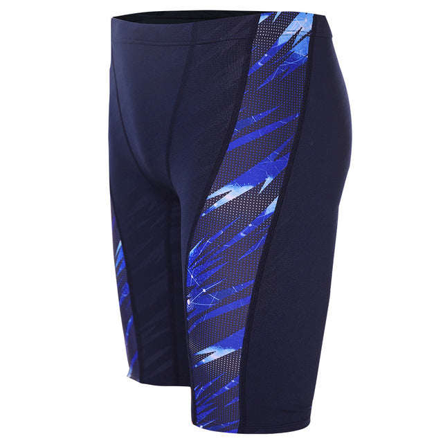 Pool Pro Mid Leg Athletic Swim Trunks (Five Point)