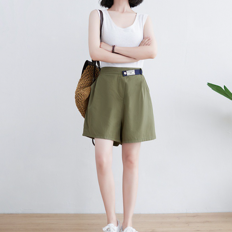 Plus Size Women's Korean Style Wide Leg Shorts
