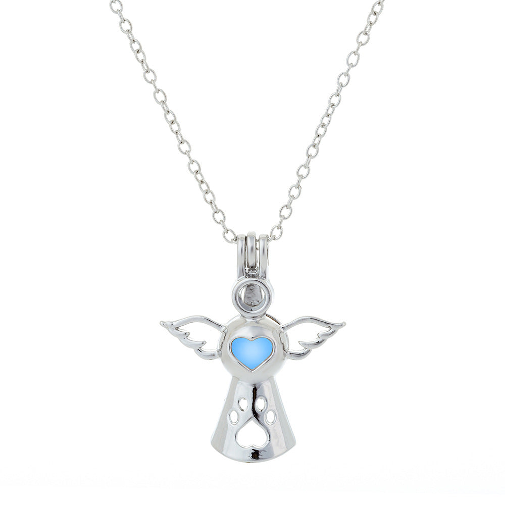 DIY Colorful Glow-in-the-Dark Angel Paw Necklace