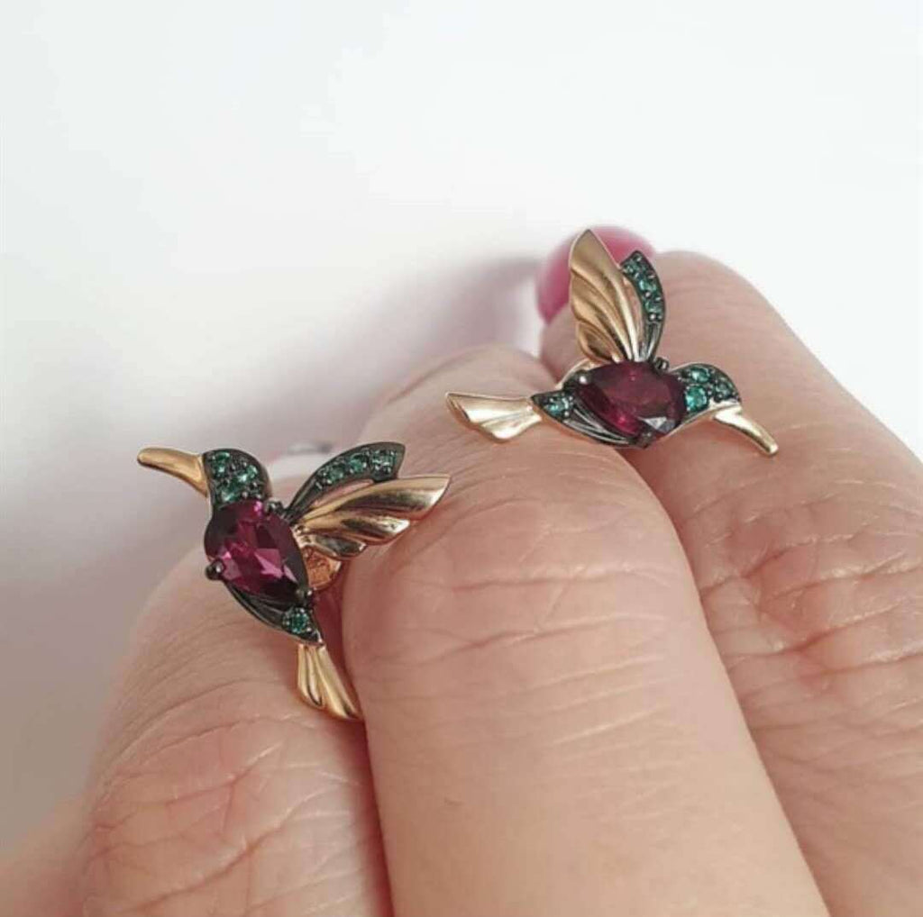 Trendy Bird Zircon Earrings for Cross-Border Ecommerce