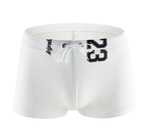 Men's Square-Leg Swim Boxer Trunks