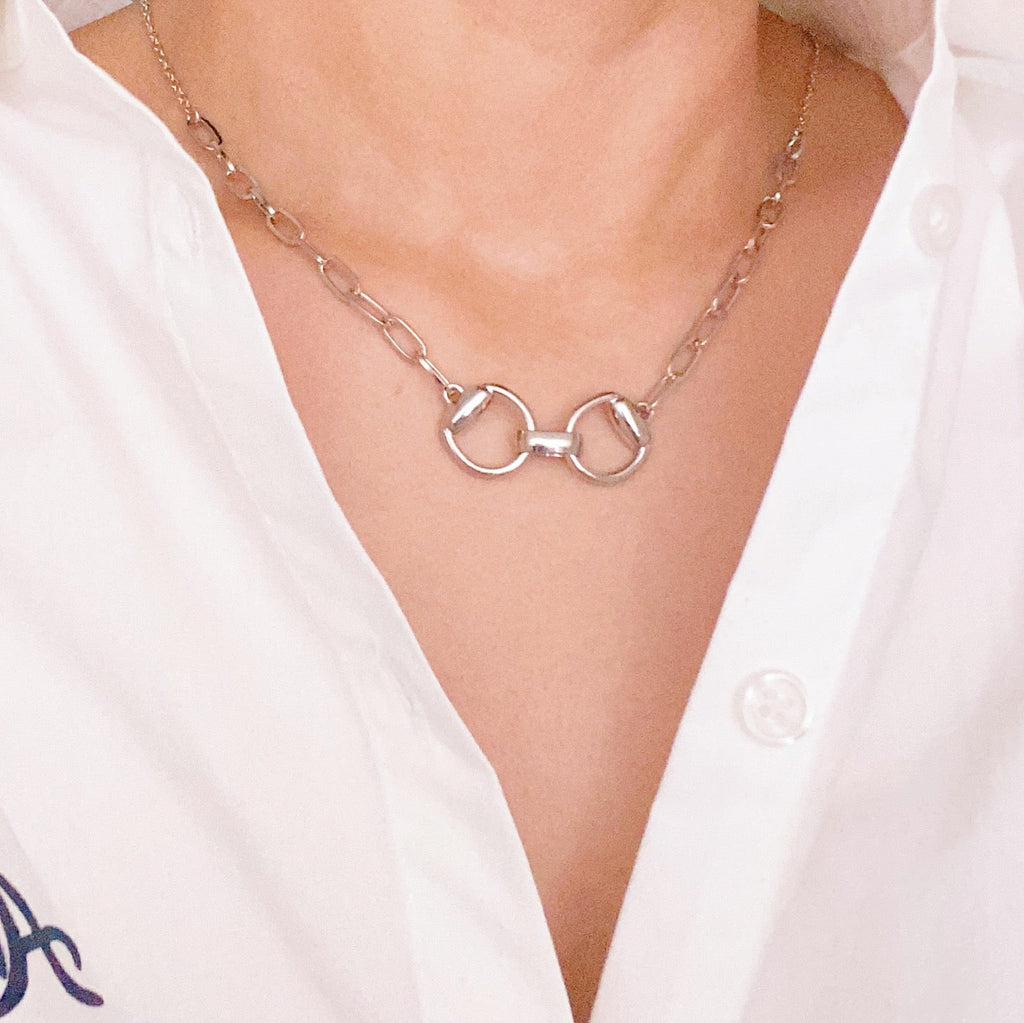 Equestrian Pendant Chain Necklace | Jewelry