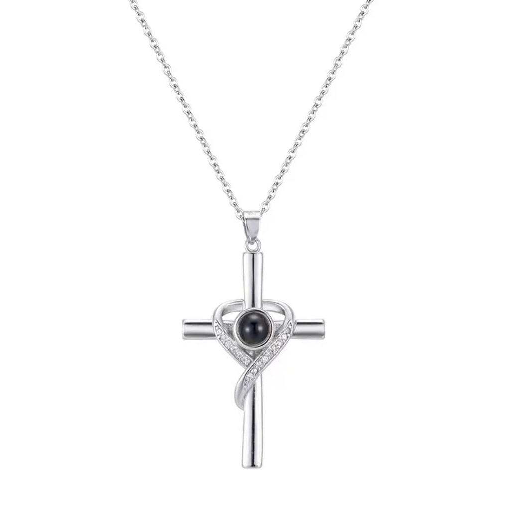 I Love You Projection Cross Pendant