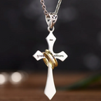 Sterling Silver Jesus Cross Pendant | Christian Jewelry
