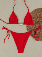 Lace-Up Bikini Swimsuit for Women