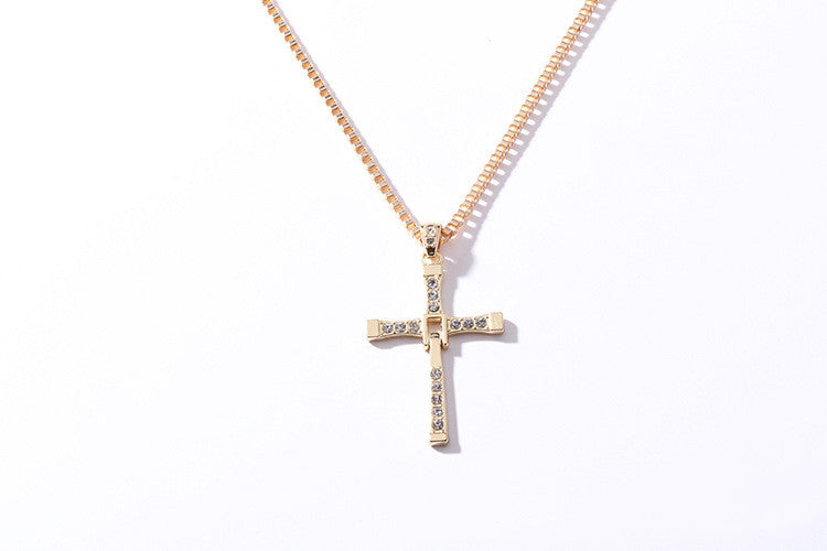 High-Quality Cross Pendant Necklace for Men