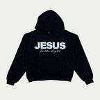 Jesus is the light Rhinestone Hoodie | Faith Streetwear