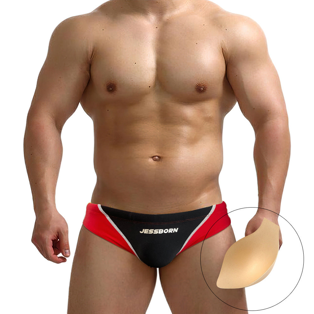Men's Color Block Low-Rise Swim Briefs