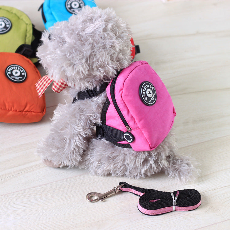Multi-Functional Dog Leash with Pet Backpack