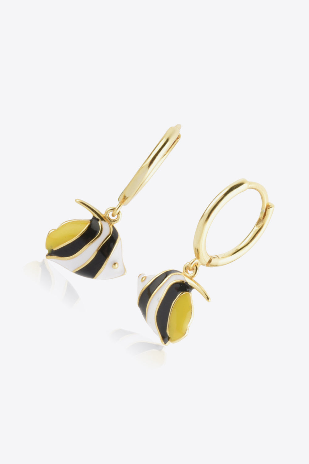Fish Drop Huggie Earrings | Jewelry