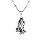 Vintage Christian Prayer Hands Pendant Necklace | Christian Jewelry