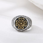 Cross Pattern Ring - Authentic Design