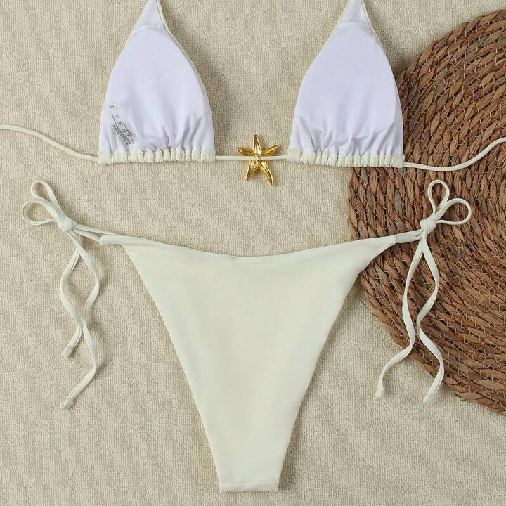 Lace-Up Bikini Swimsuit for Women