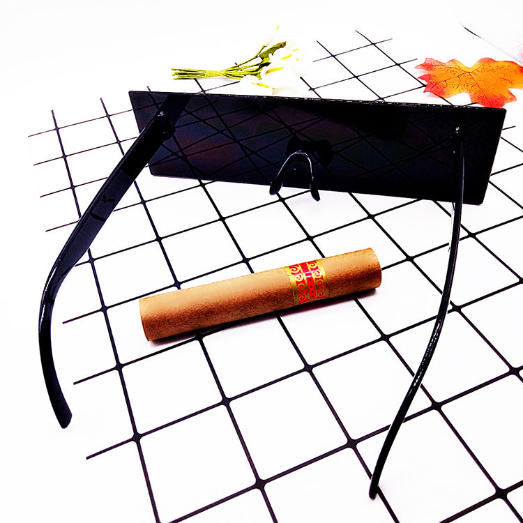 Rectangle Mosaic Sunglasses and Straight Frame Shades