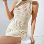 Knit Crochet Beach Cover-Up Dress