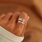 Faith Cross Ring with Zircon