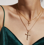 Religious Elements Necklace Set with Cross Pendant | Christian Jewelry