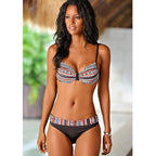Bohemian Print Push-Up Bikini Set