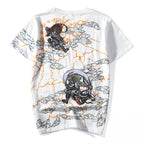 Embroidered Thunder God Short Sleeve Shirt | Streetwear