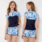 Onyhua Two-Piece Short Sleeve Swimwear Set