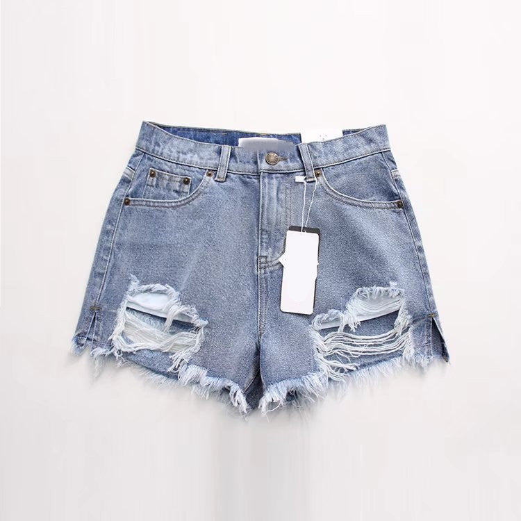 Ripped Denim Shorts for Women - Hot Pants Leggings