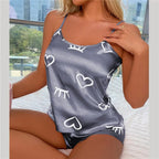 Women's Sleeveless Pajama Shorts Set
