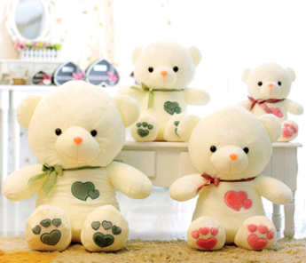 Plush Love Bears Couple Teddy Bear Stuffed Toy | Home Decor