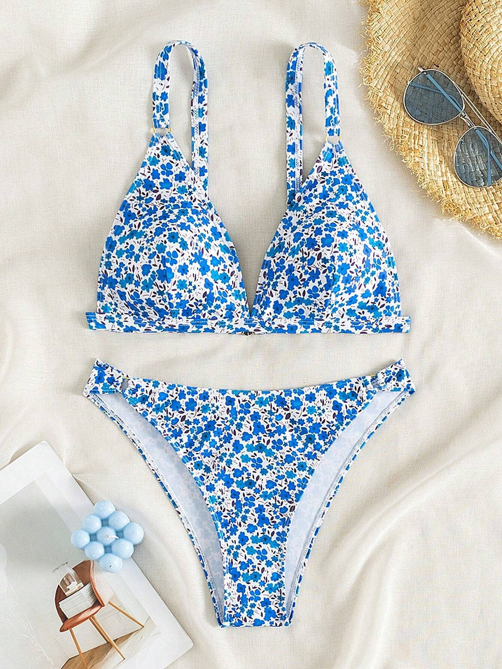 Women's 2 Piece Floral Print Swimsuit