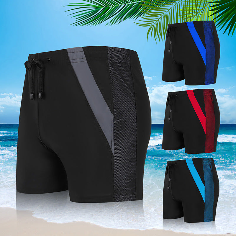 Men's Plus-Size Drawstring Swim Trunks