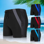 Men's Plus-Size Drawstring Swim Trunks
