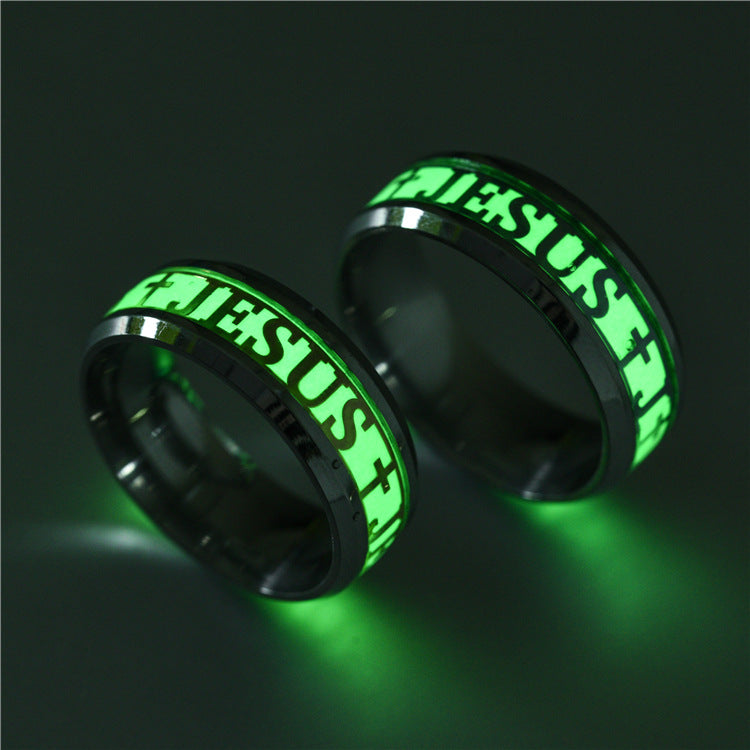 Glow in the Dark Christian Jesus Ring | Christian Jewelry