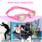 Anti-Fog UV Mirrored Swimming Goggles
